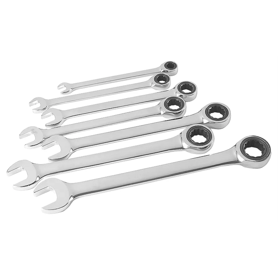 7-PC METRIC RATCHETING WRENCH SET