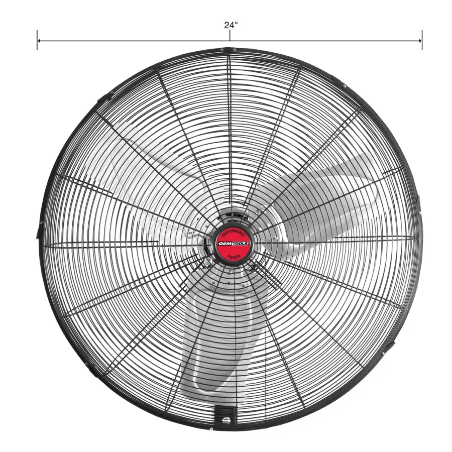 24" OSCILLATING WALL FAN