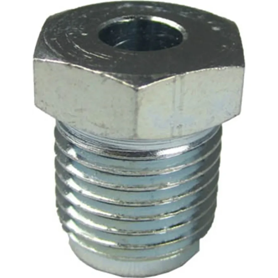 Oversized Steel Tube Nut 1/4" x 9/16" x 18 Bubble Flare Silver (image for) Oversized Steel Tube Nut 1/4" x 9/16" x 18 Bubble Flare Silver