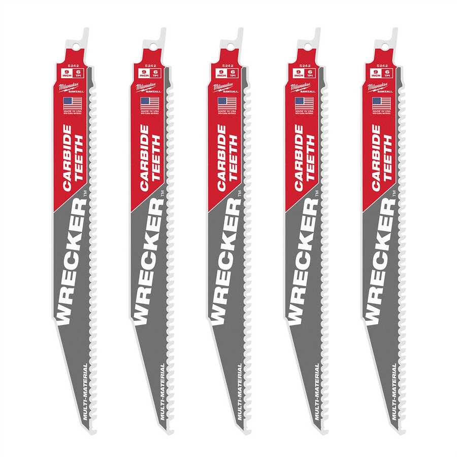 9" 6 TPI THE WRECKER with Carbide Teeth SAWZALL Bl