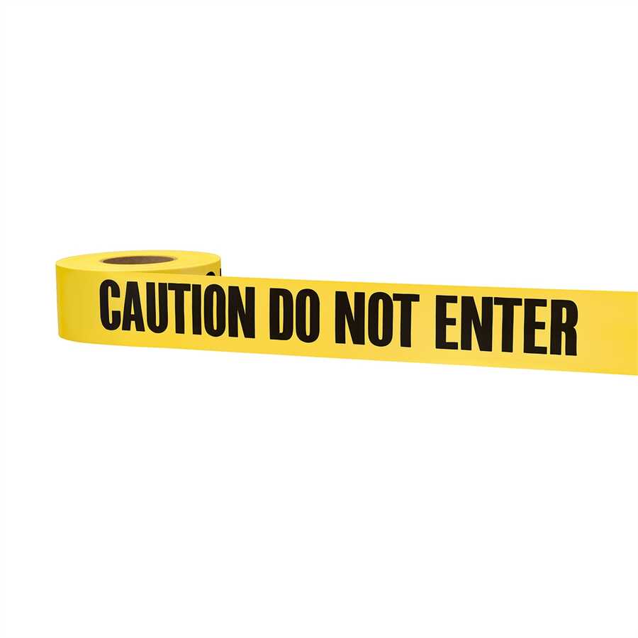 1000' Premium Yellow Barricade Tape Caution Do Not
