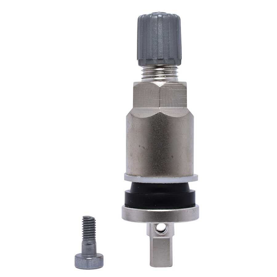 SILVER CLAMP-IN 0.453 TPMS STEM (10 PACK)