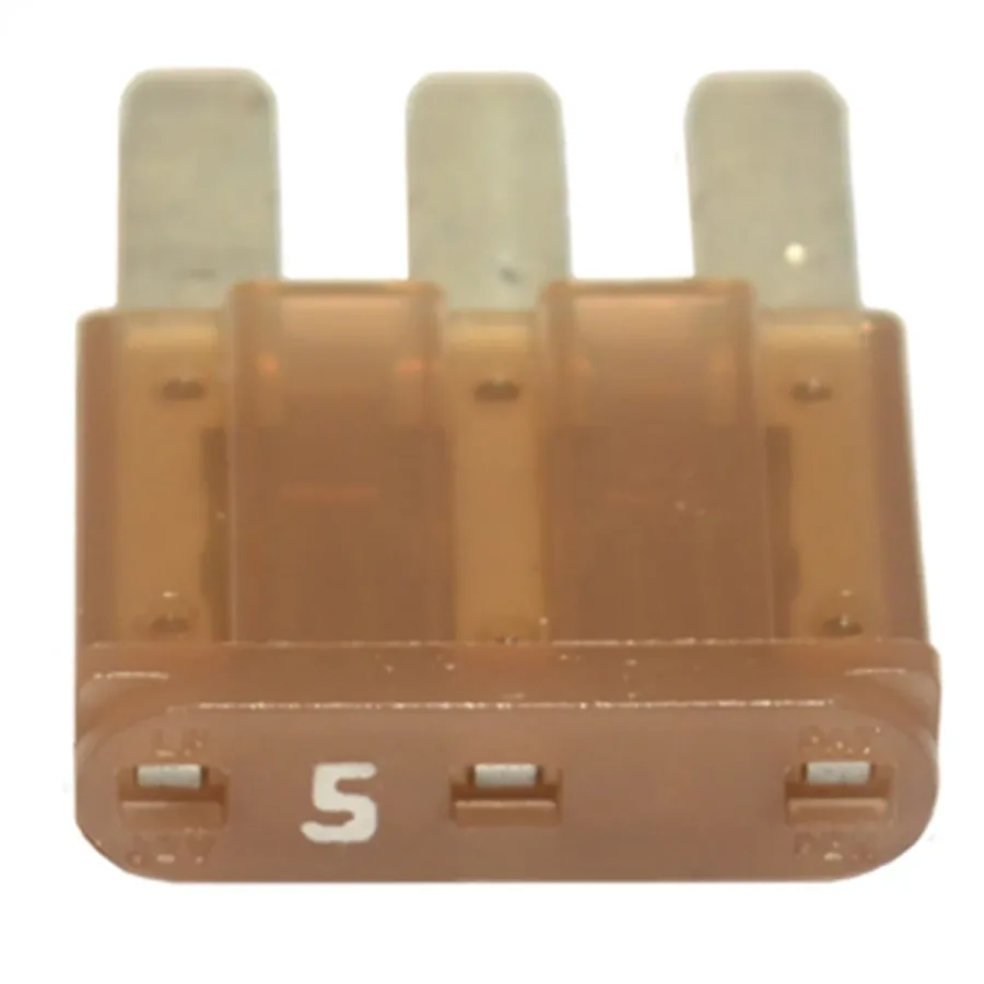 3 Leg Micro Fuse 5 Amp Tan (image for) 3 Leg Micro Fuse 5 Amp Tan