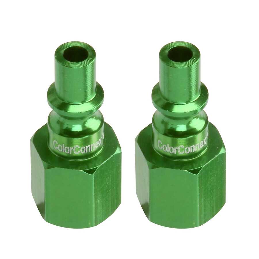 B 1/4" Green Plug 1/4" FNPT 2p