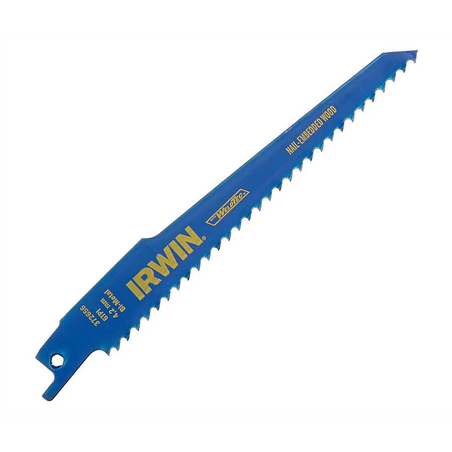 Recip Saw Blades 6" 6TPI 25pk