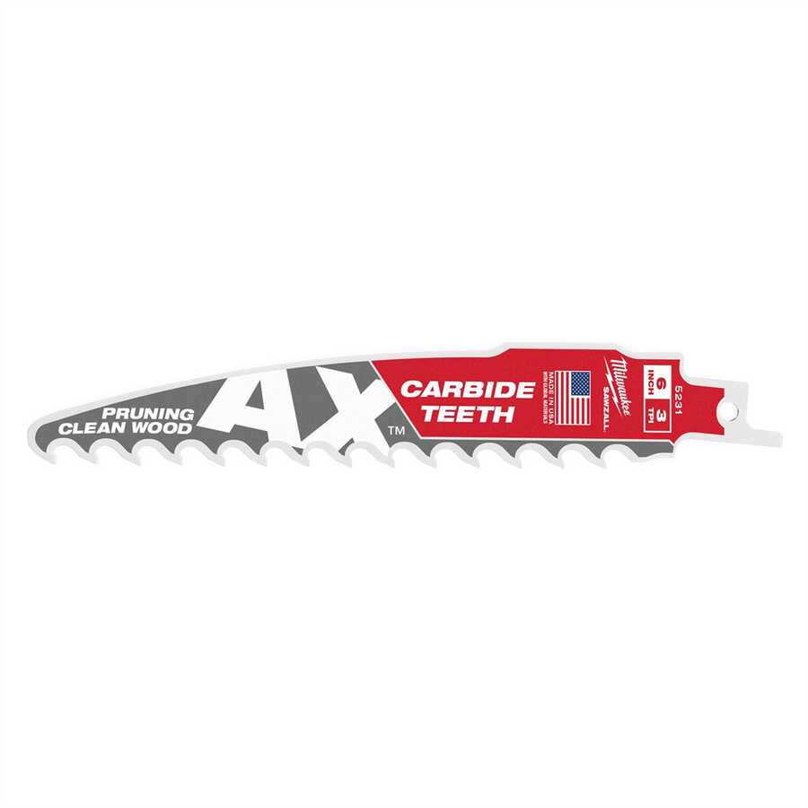 6" 3 TPI The AX with Carbide Teeth for Pruning & C