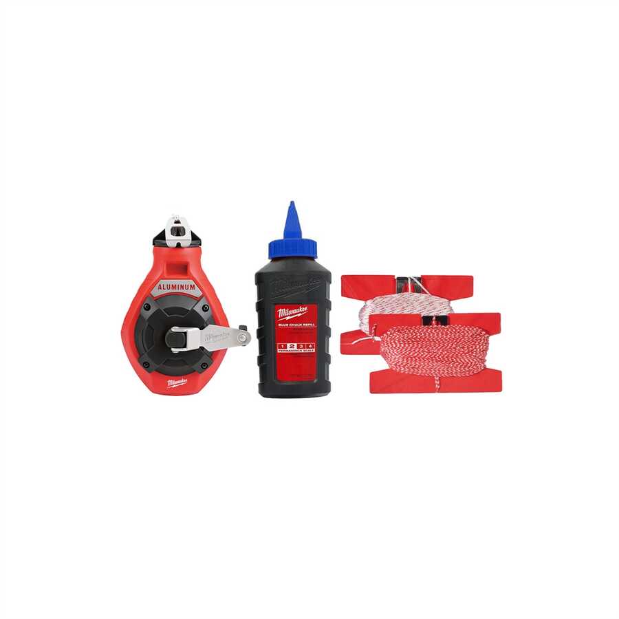 100' Precision Line Chalk Reel Kit Bonus Bold Line
