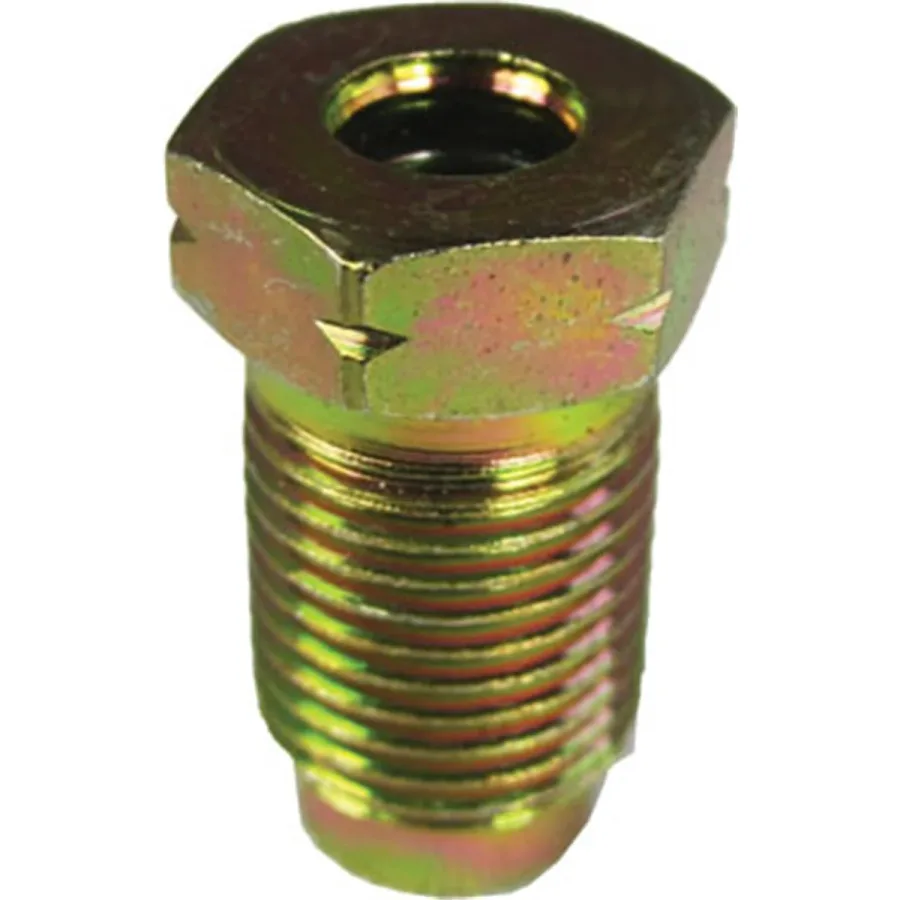 Bubble Flare Tube Nut 3/16" x 10mm x 1.0 TPI Yellow (image for) Bubble Flare Tube Nut 3/16" x 10mm x 1.0 TPI Yellow