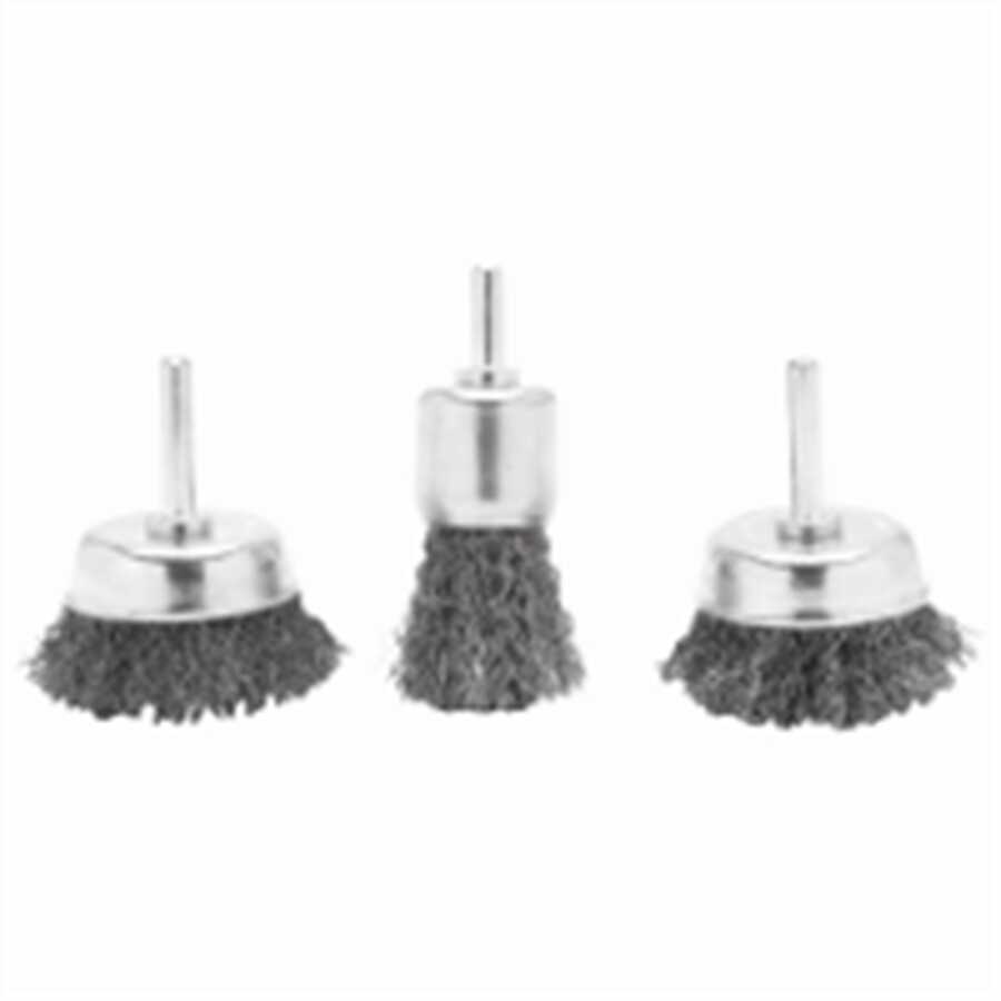 3pc Rotary Wire Brush Set