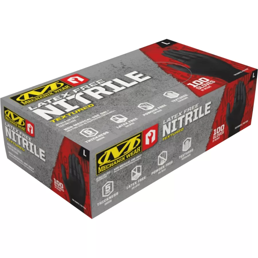 HD BLACK NITRILE 5MIL SM 100PK HD BLACK NITRILE 5MIL SM 100PK
