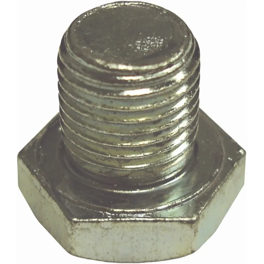 Drain Plug 1/2"-20 Reg Pt Zinc Plate 3/4" Hex H (image for) Drain Plug 1/2"-20 Reg Pt Zinc Plate 3/4" Hex H