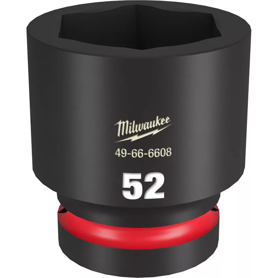 SHOCKWAVE Imp Duty 1"Dr 52MM Std 6-PT Socket (image for) SHOCKWAVE Imp Duty 1"Dr 52MM Std 6-PT Socket