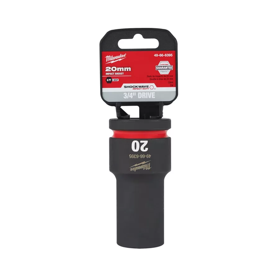 SHOCKWAVE Imp Duty 3/4"Dr 20MM Dp 6-PT Socket (image for) SHOCKWAVE Imp Duty 3/4"Dr 20MM Dp 6-PT Socket