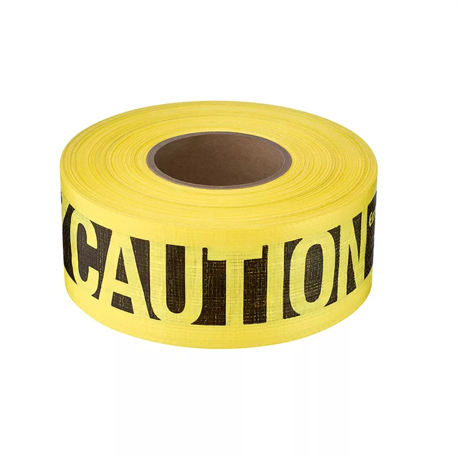 3" X 500 ft. Reinforced Caution/Caution Tape