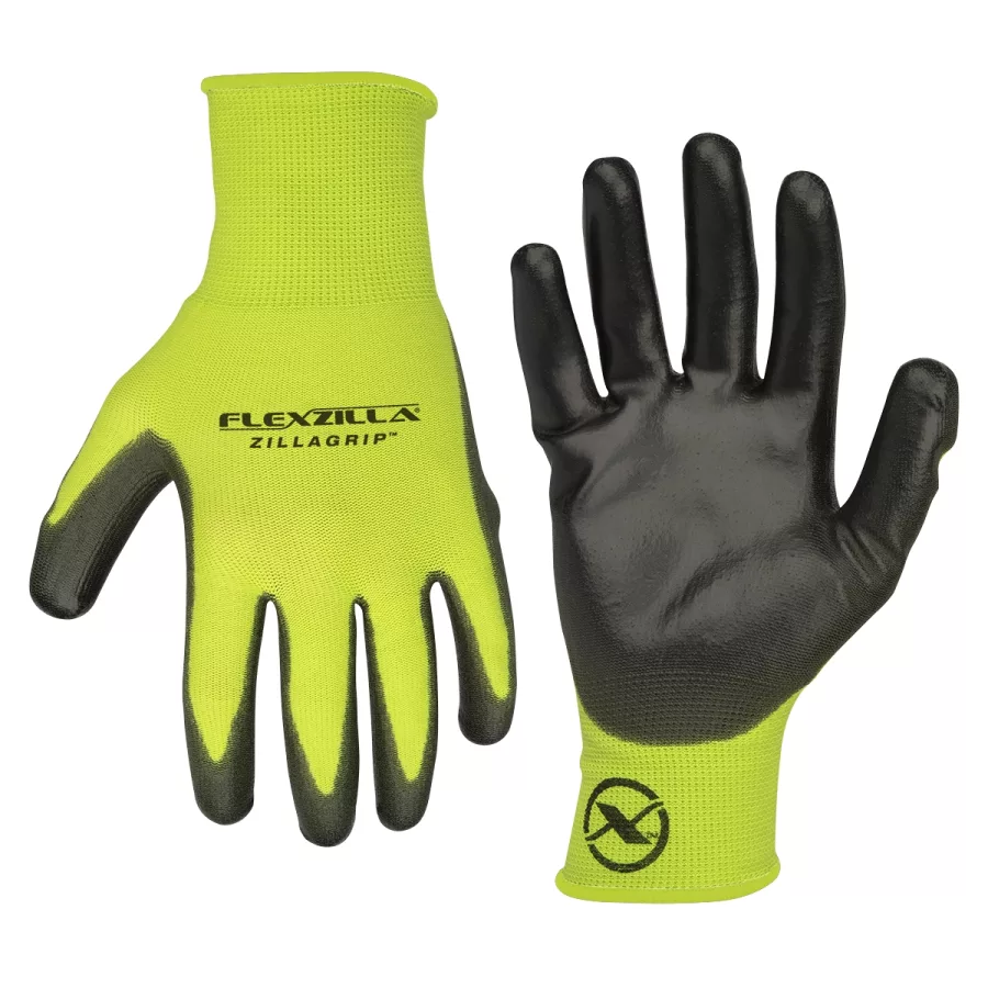 ZillaGrip Poly Dip Gloves Black/ZillaGreen XL ZillaGrip Poly Dip Gloves Black/ZillaGreen XL