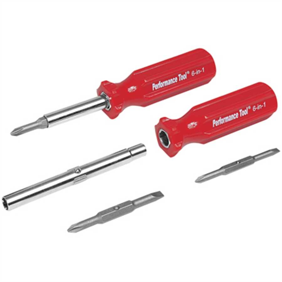 6 IN 1 FLIP SCREWDRIVER 12 PC. DISPLAY
