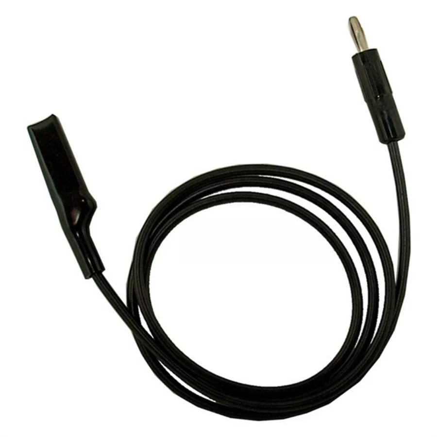 Insulated alligator clip to standard banan