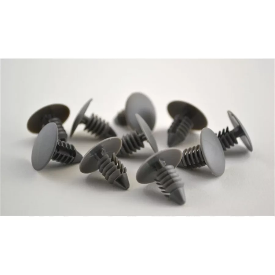 Gray Nylon Fender & Bumper Sheild Retainer