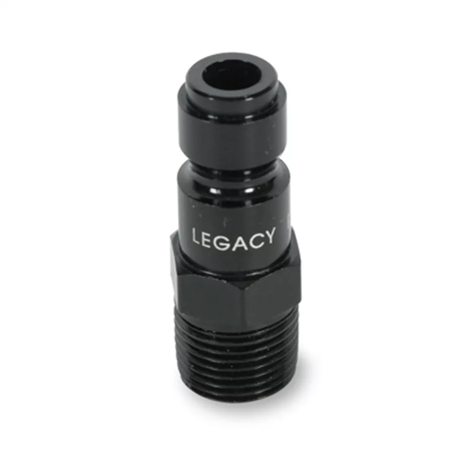 G 3/8" black plug 3/8" MNPT