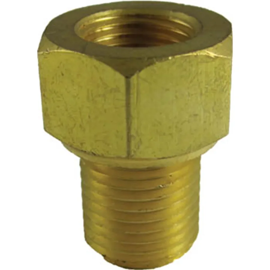 Brass Brake Line Adapter 1/4" x 5/16" x 1/2" x 20 TPI (image for) Brass Brake Line Adapter 1/4" x 5/16" x 1/2" x 20 TPI