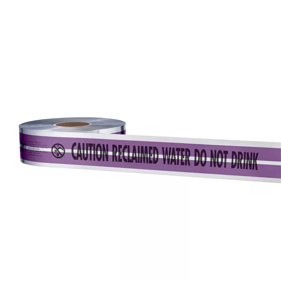 MAGNATEC Premium Detectable Tape-Reclaimed Water L (image for) MAGNATEC Premium Detectable Tape-Reclaimed Water L