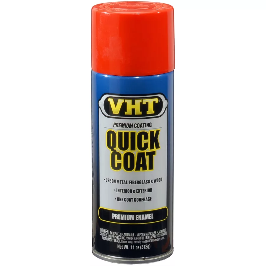 VHT Quick Coat Enamel; Bright Orange; 11 oz. Aerosol VHT Quick Coat Enamel; Bright Orange; 11 oz. Aerosol