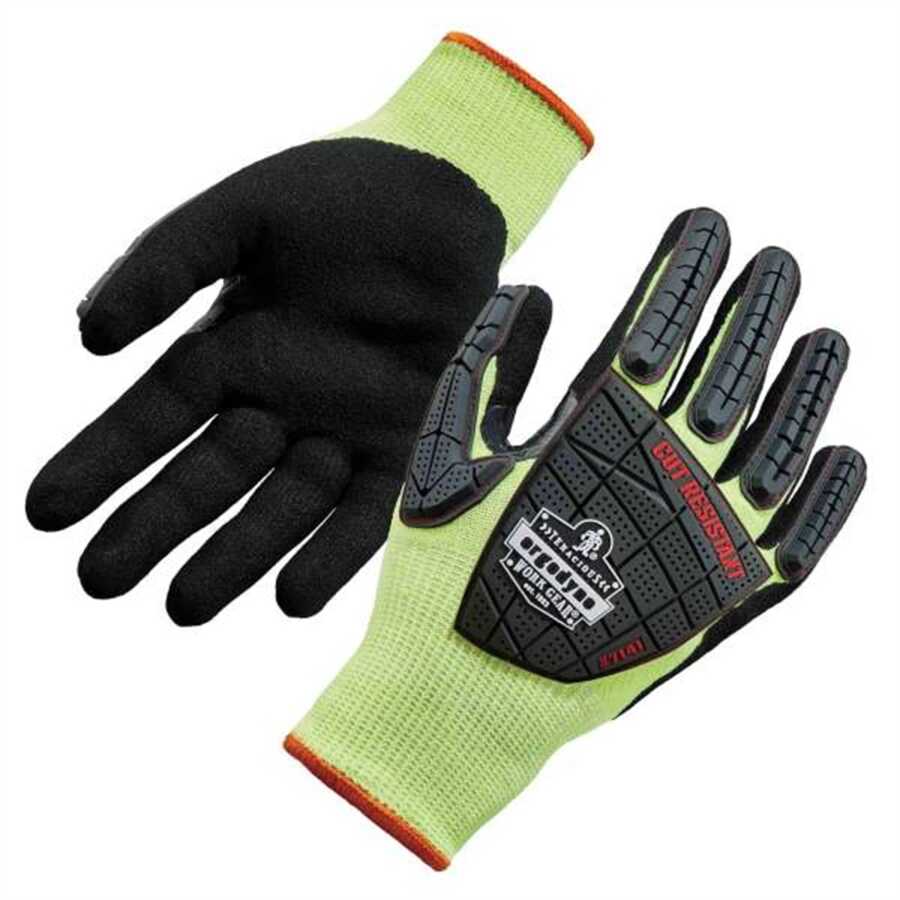 7141 L Lime Nitrile-Coated DIR Level 4 Cut-Resis Gloves