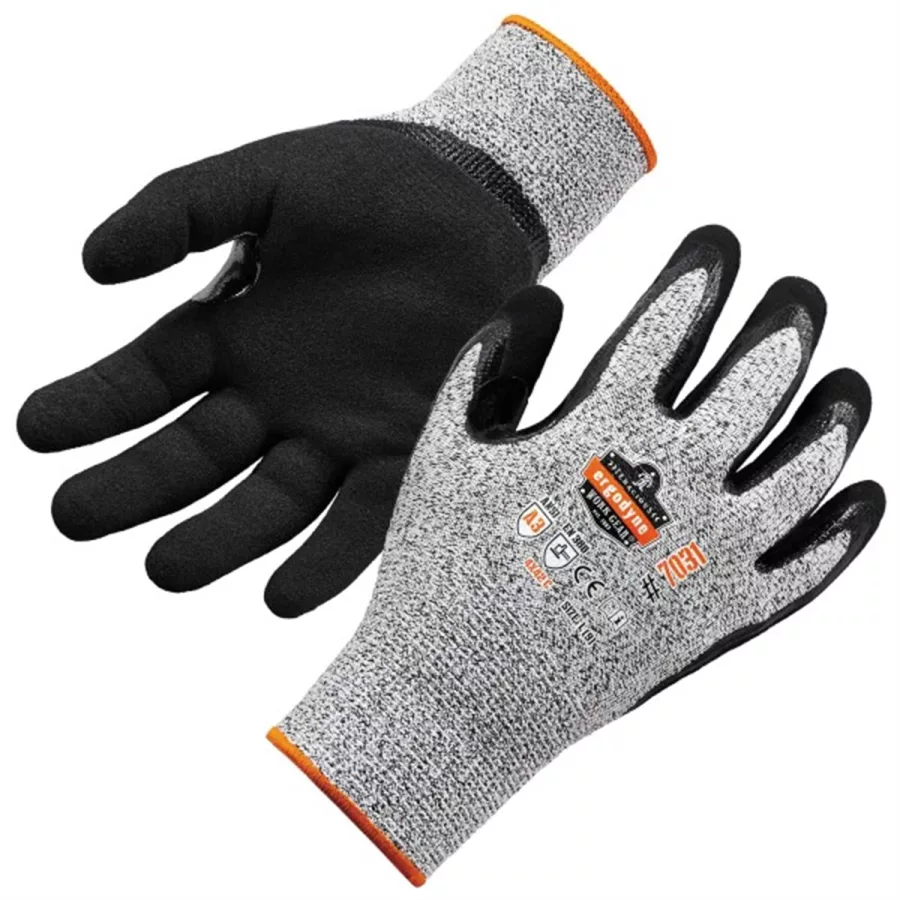 7031 L Gray Nitrile-Coated Cut-Resis Gloves A3 Level