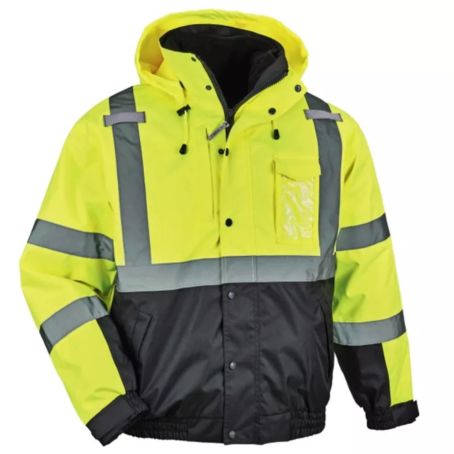 8381 XL Lime Type R Class 3 3-in-1 Bomber Jacket