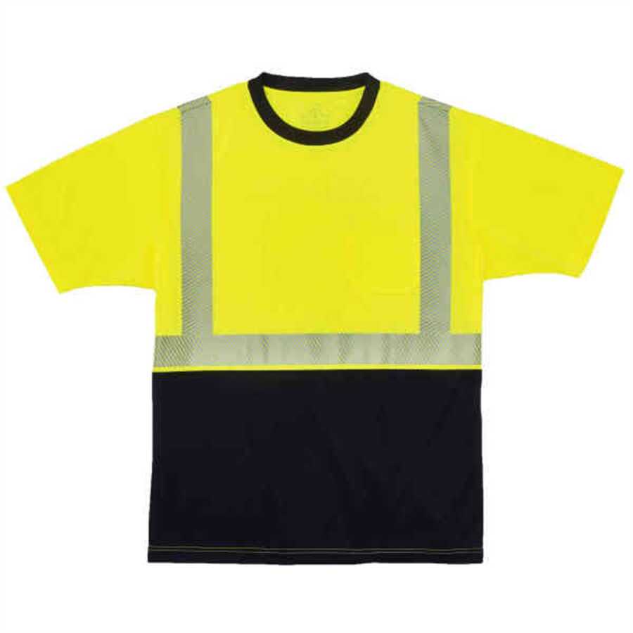 8280BK XL Lime Type R Class 2 Black T-Shirt