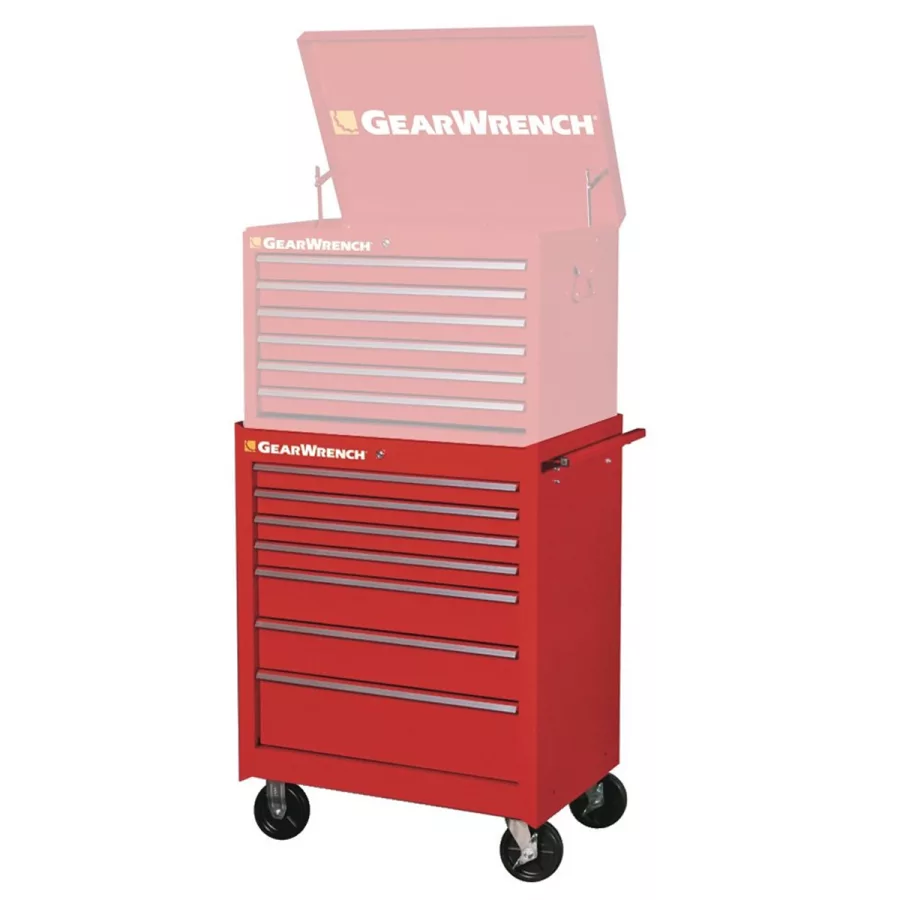 Bottom Cabinet 7-Drawer BB Red