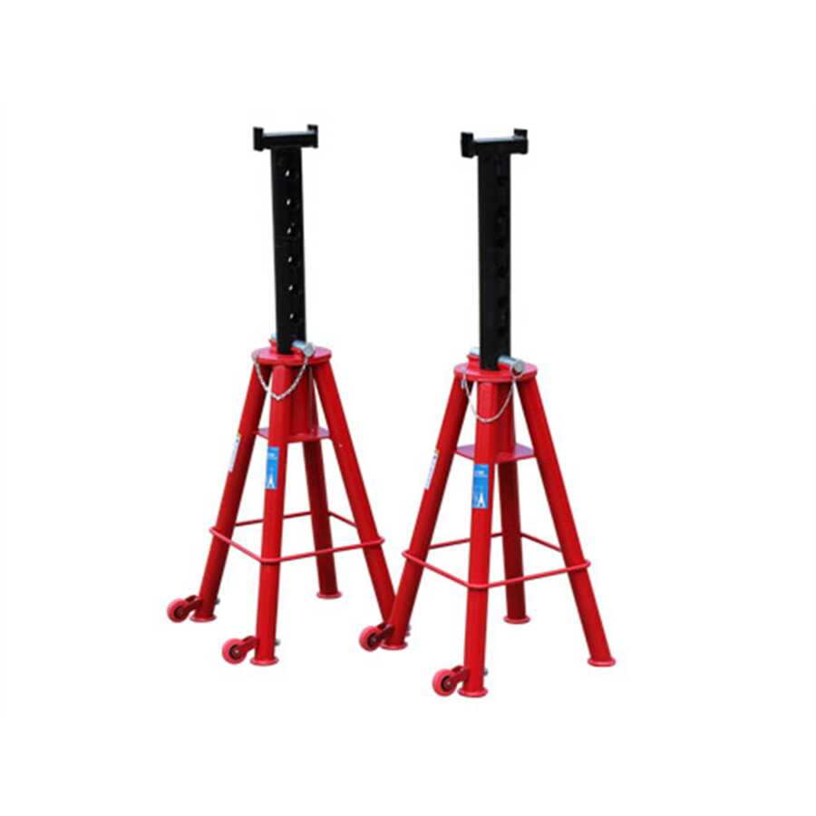 12 TON TALL JACK STANDS W/ WHEELS (1 PR)