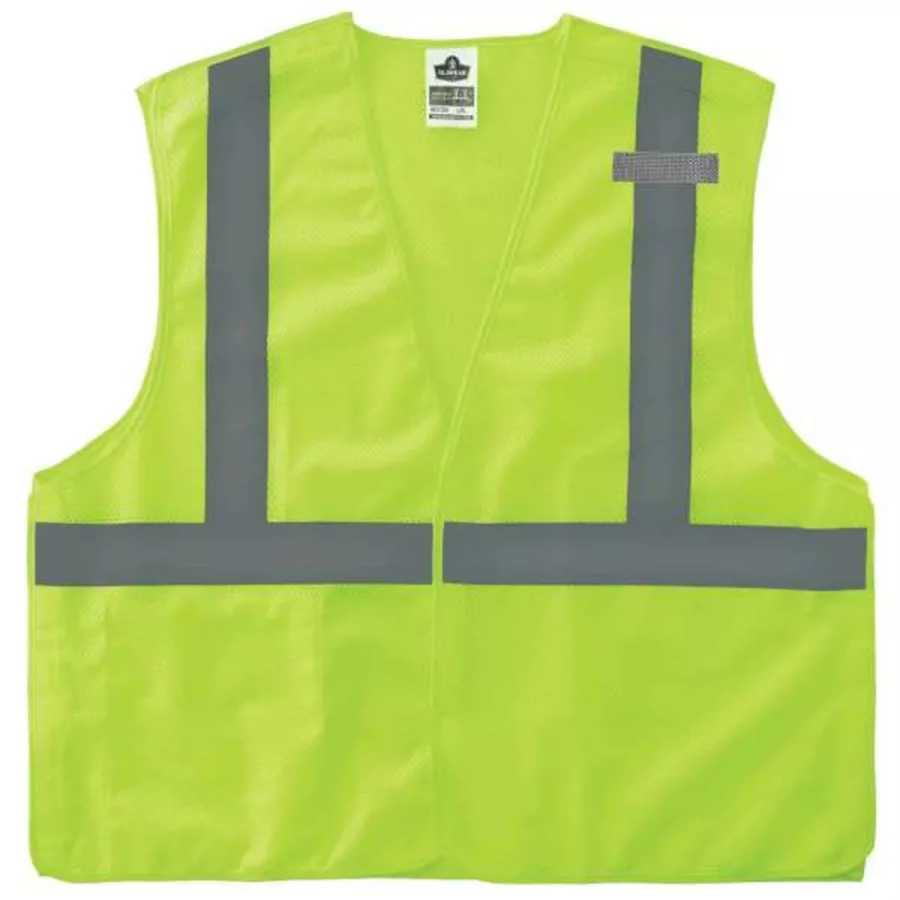 8215BA L/XL Lime Type R Class 2 Breakaway Mesh Vest