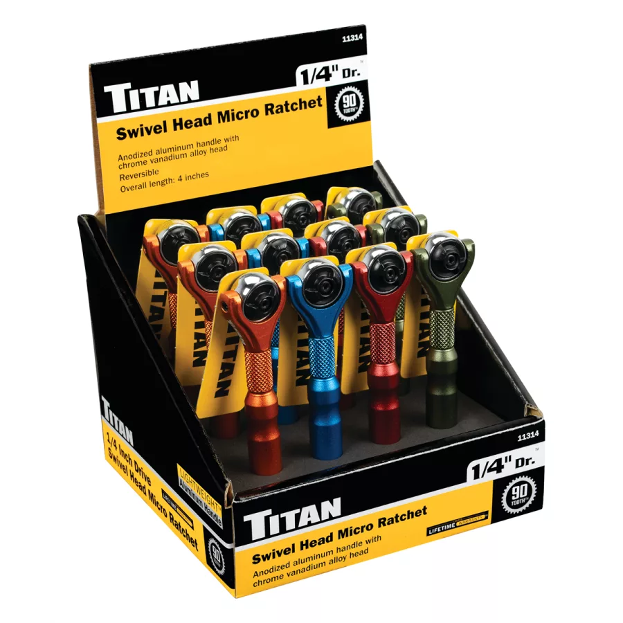 1/4 in. Drive Micro Ratchet Counter Display 1/4 in. Drive Micro Ratchet Counter Display