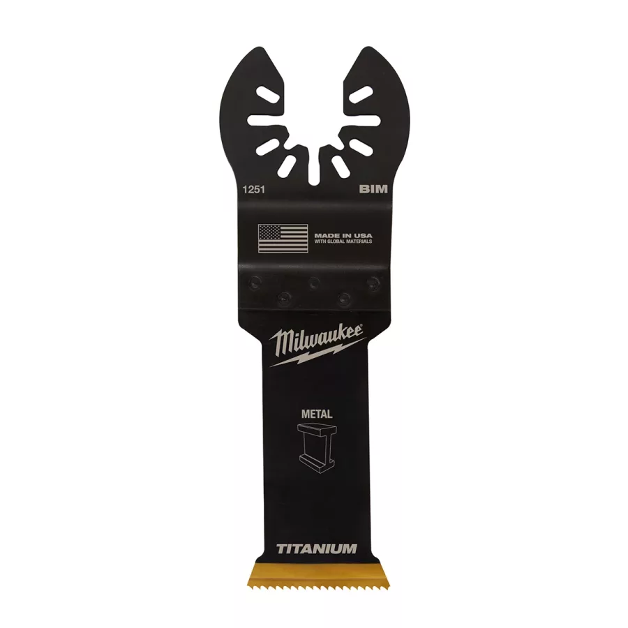 (image for) Milwaukee OPEN-LOK 1-1/8" TITANIUM ENHANCED BI-METAL METAL BLADE