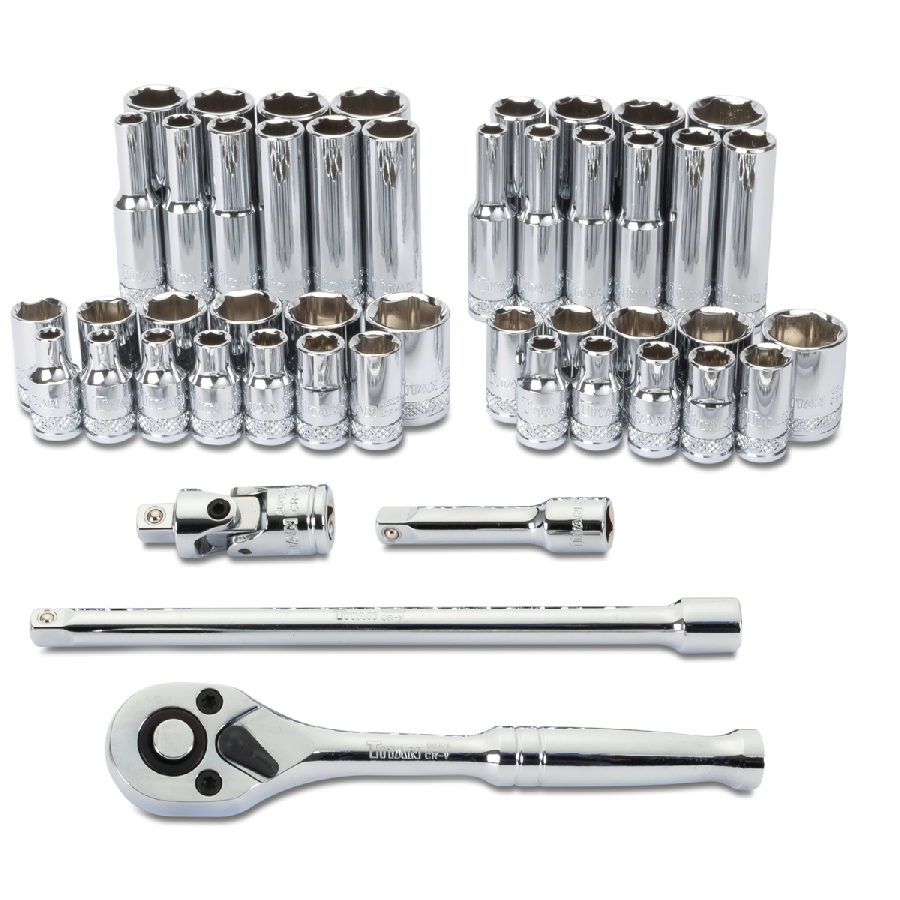 47 pc. 1/4 in. Drive Mechanic SAE/MM Socket Set