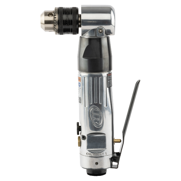 3/8" Keyed Chuck, Right Angle Reversible Air Drill, 1800 RPM, 0.