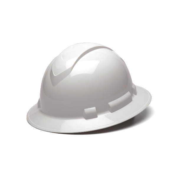 Ridgeline Hard Hat - White-Ridgeline Cap Style 4 Pt Ratchet Susp