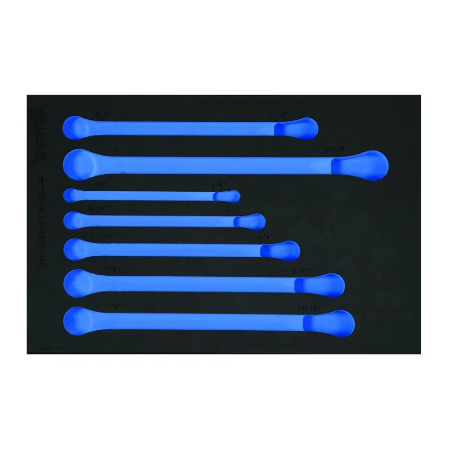 (image for) 1/3 Foam Drawer Inset Only for 7 pc SAE Double Head 10? Offset B