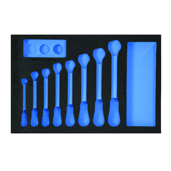 1/3 Foam Drawer Inset Only for 8 pc SAE Ratcheting Combination W