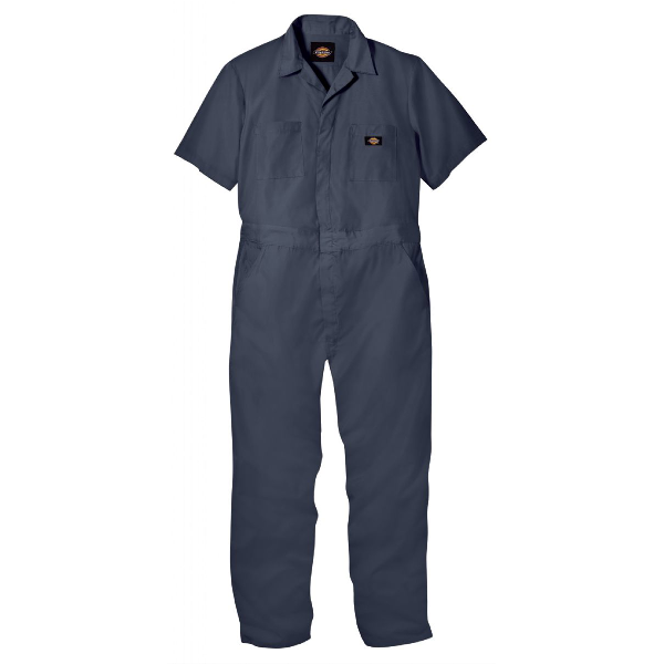 Short Sleeve Coverall Dark Navy, Large