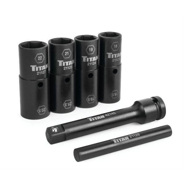 6 pc. 1/2 in. Drive Half-Size Flip Socket Set