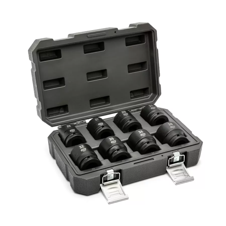 8 Piece 3/4" Drive 6 Point Metric Impact Socket Set (image for) 8 Piece 3/4" Drive 6 Point Metric Impact Socket Set