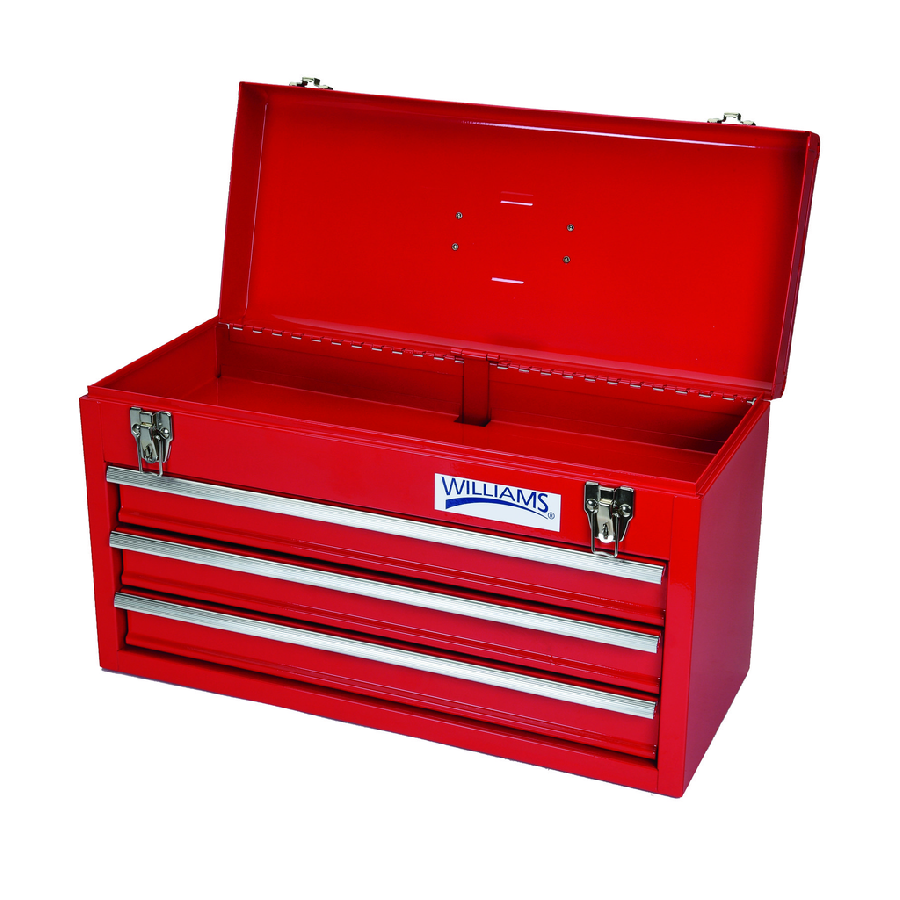 21" Flat Top Tool Box Red