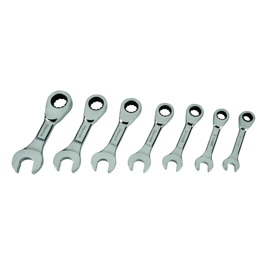 mm 12-Point Metric Standard Ratcheting Stubby Combination Wrench (image for) mm 12-Point Metric Standard Ratcheting Stubby Combination Wrench