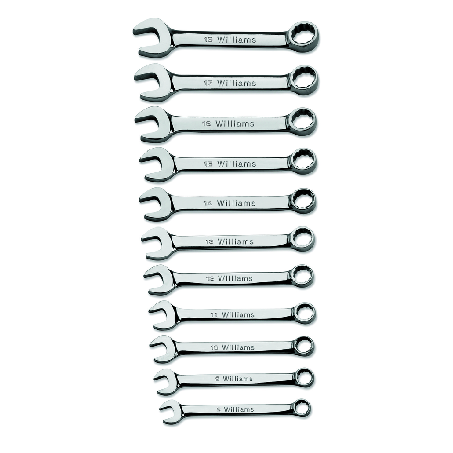 10 pc 12-Point Metric Miniature Combination Wrench