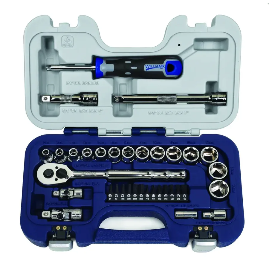 (image for) 35 pc 6 Drive 6-Point Metric Basic Tool Set with 1/4" Hex Screwd