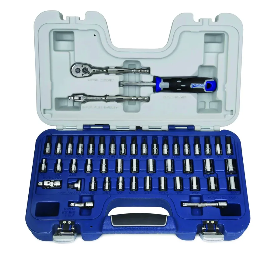 47 pc Deluxe 6-Point 1/4" Drive Socket Set (image for) 47 pc Deluxe 6-Point 1/4" Drive Socket Set
