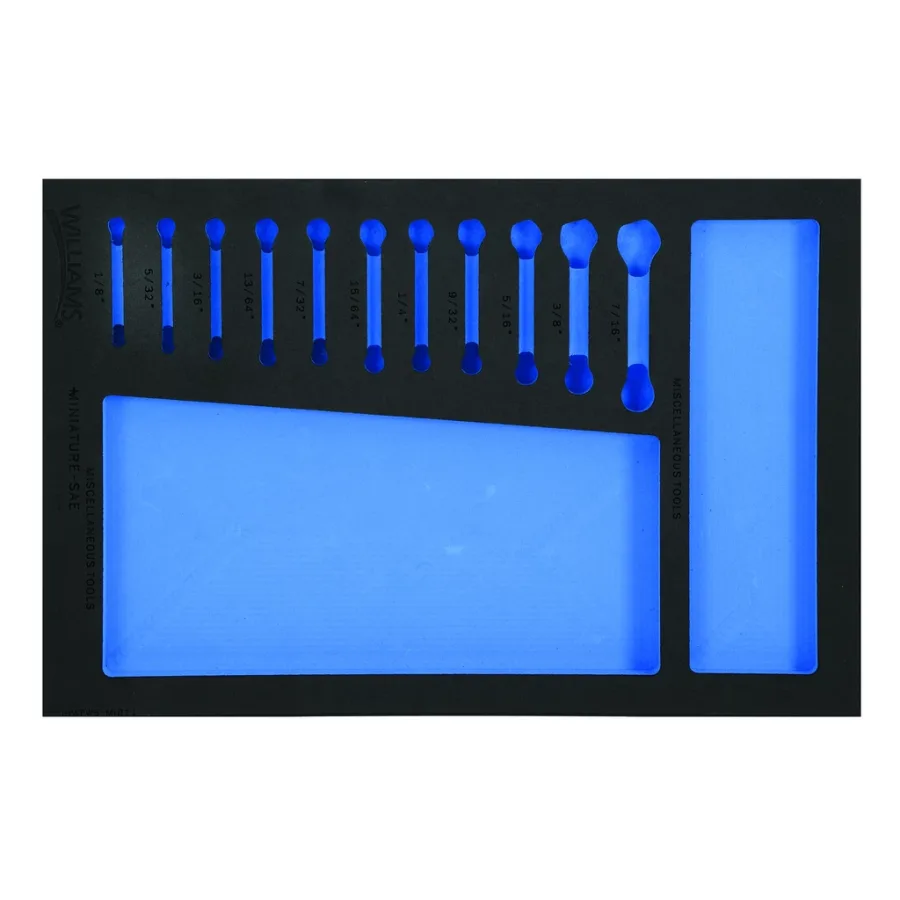 (image for) 1/3 Foam Drawer Inset Only for 11 pc SAE Miniature Combination W