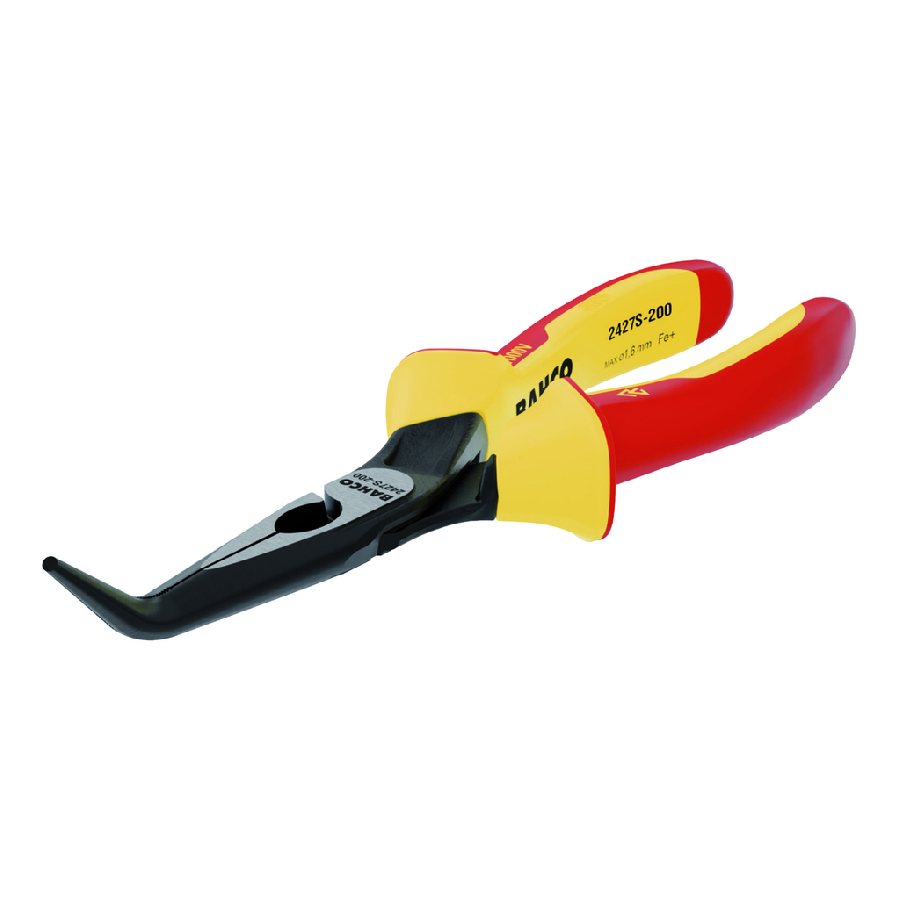 1000V 6-1/4" 4 Degree Curved Nose Plier